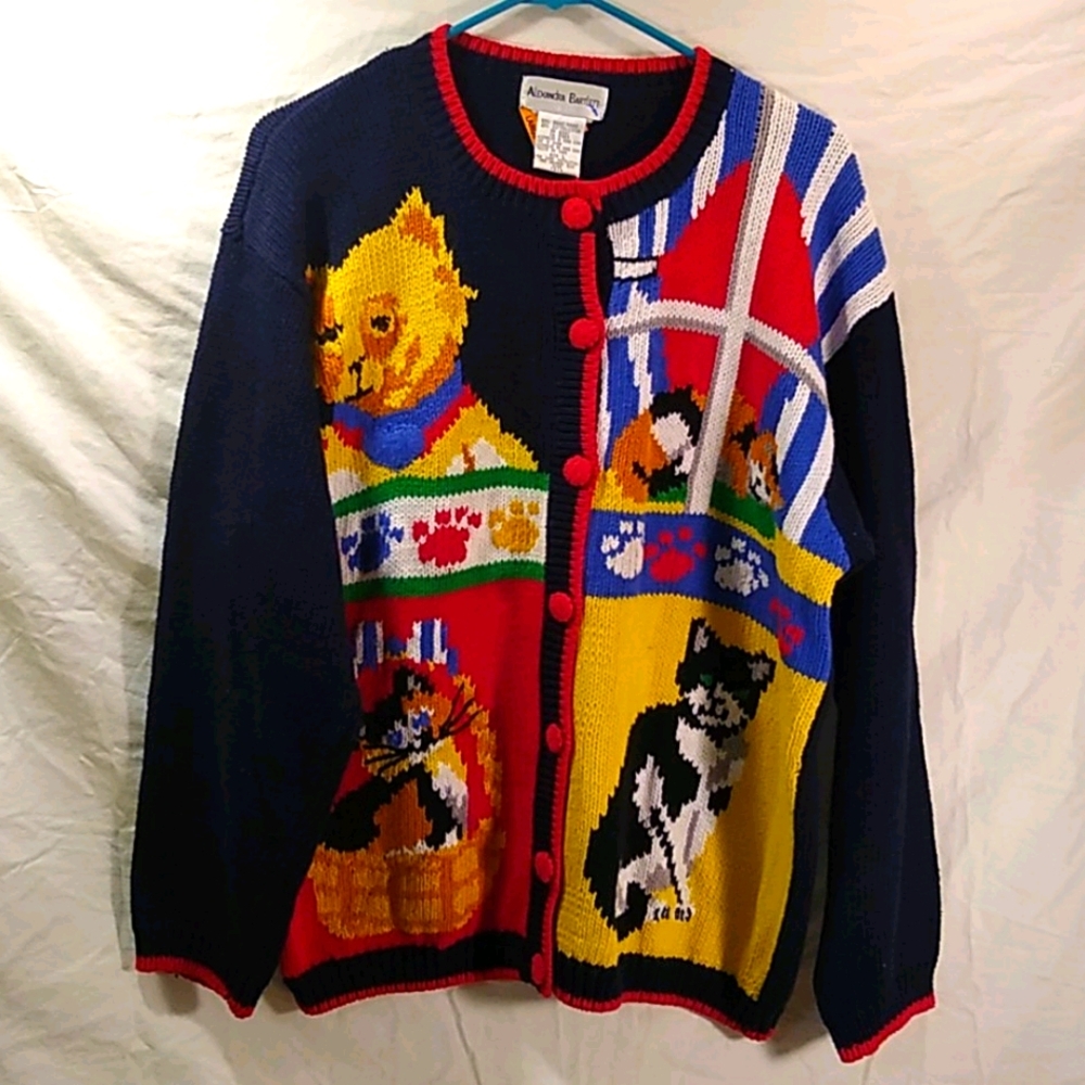Cat Sweater, cat cardigan, Alexandra Bartlett,